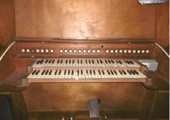 orgue de choeur, console - © Ministère de la Culture (France), Médiathèque du patrimoine et de la photographie, tous droits réservés