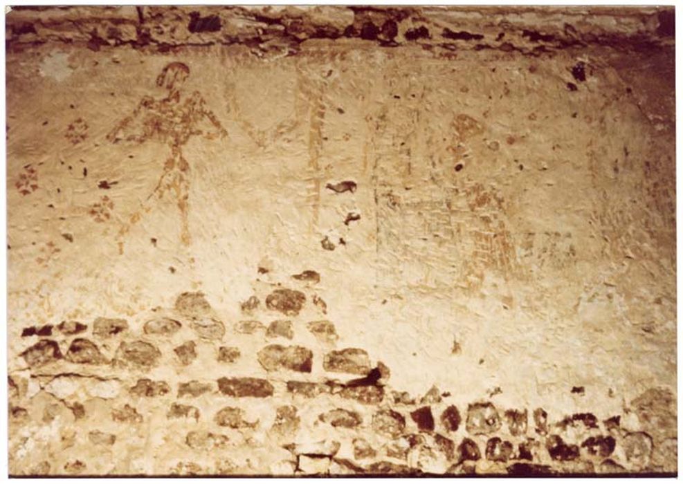 peinture monumentale : Dict des trois morts et des trois vifs - © Ministère de la Culture (France), Médiathèque du patrimoine et de la photographie, diffusion GrandPalaisRmn Photo
