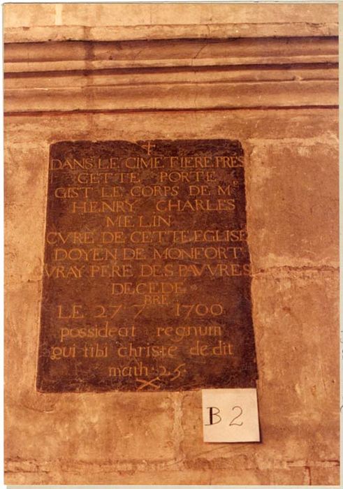 plaque funéraire de Henry Charles Melin - © Ministère de la Culture (France), Médiathèque du patrimoine et de la photographie, diffusion GrandPalaisRmn Photo