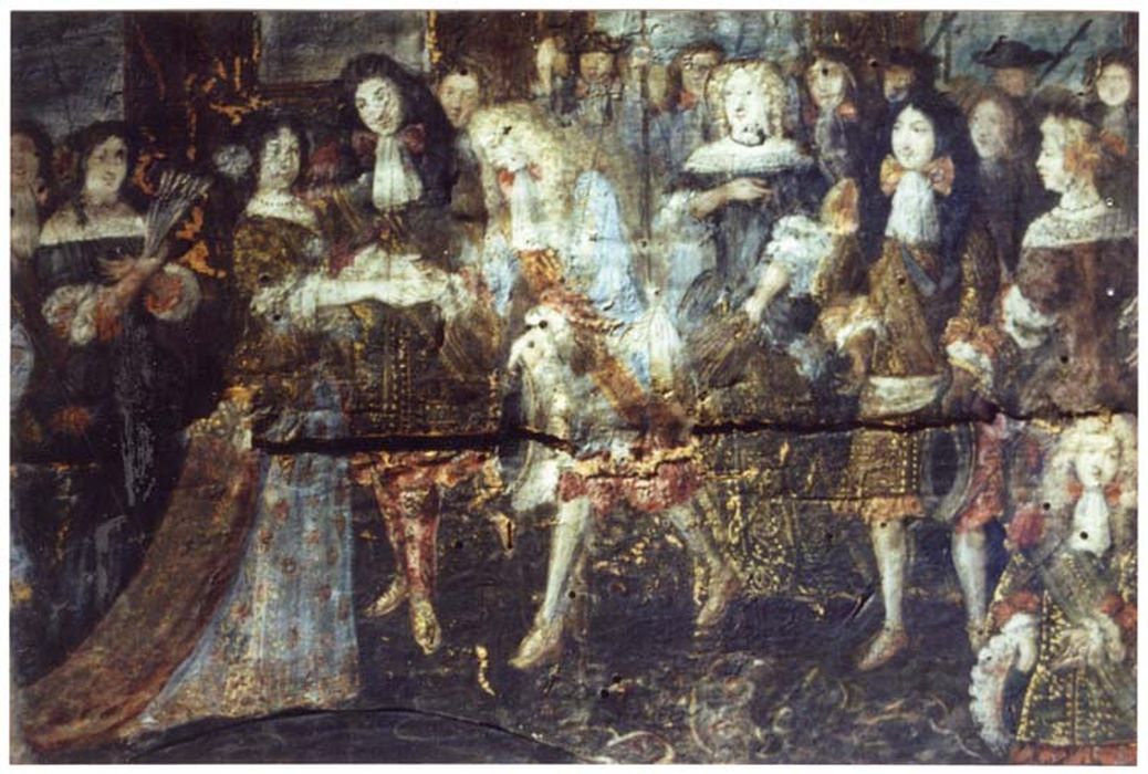 tableau : détail, Scène de mariage princier