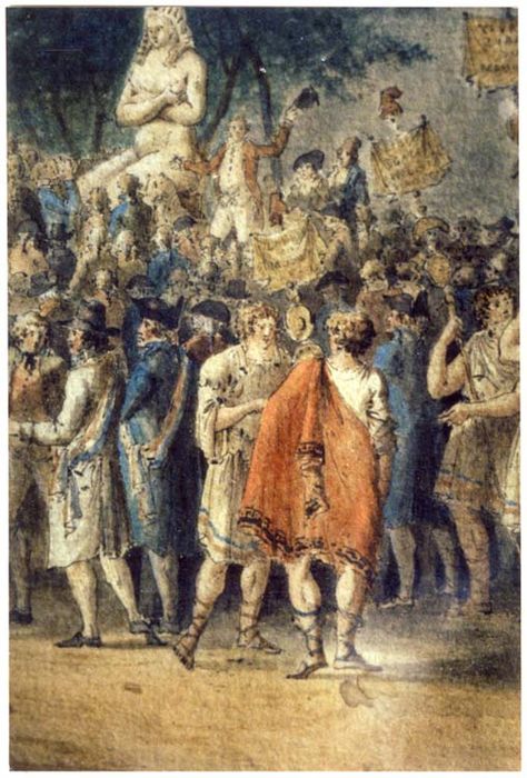 tableau : détail, Fête républicaine