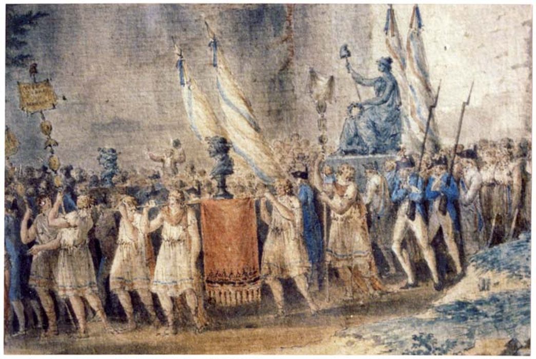 tableau : détail, Fête républicaine