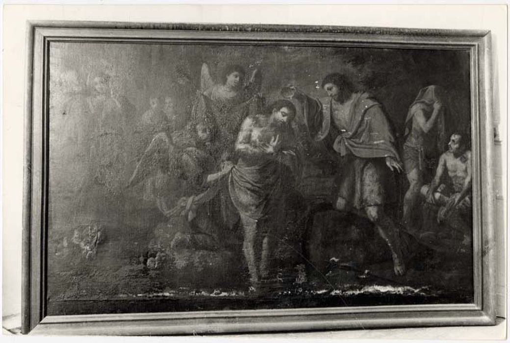 tableau et son cadre: Baptême du Christ - © Ministère de la Culture (France), Médiathèque du patrimoine et de la photographie, diffusion GrandPalaisRmn Photo
