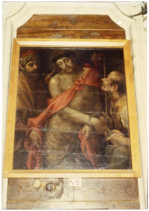 tableau et son cadre : Christ aux outrages