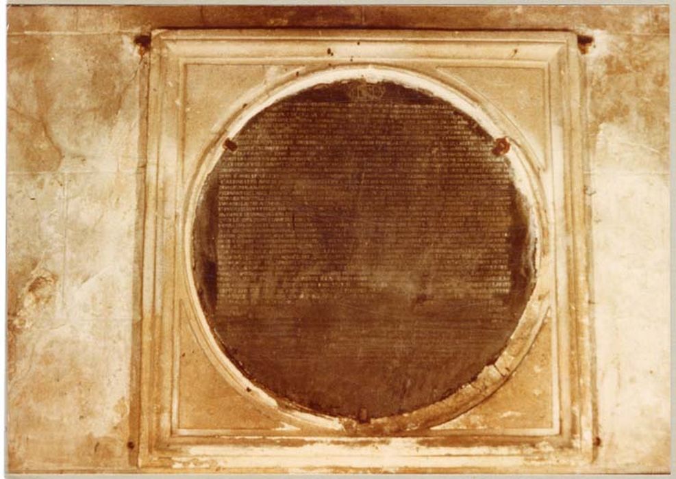 Plaque funéraire de Julien Lunel