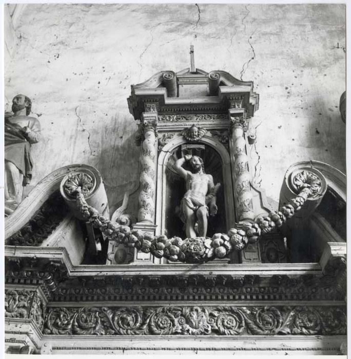 statue : Saint Sébastien, retable latéral sud