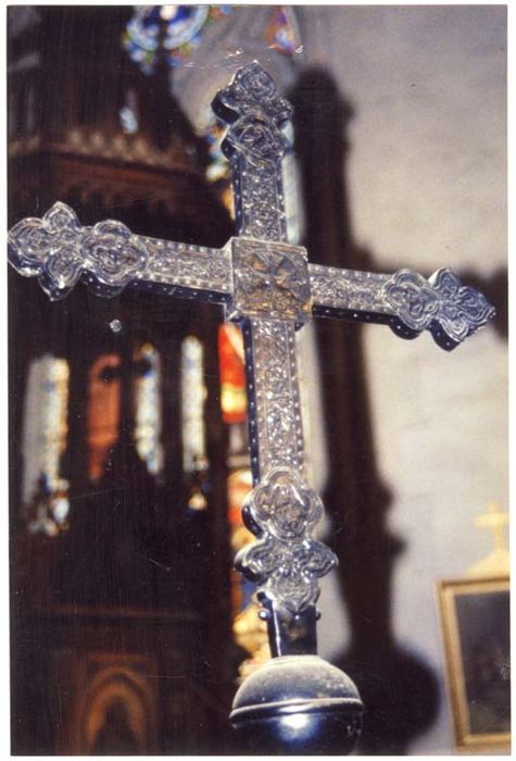croix de procession, détail