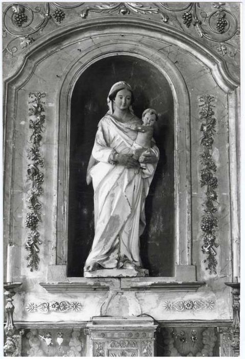 statue : Vierge à l'Enfant, retable de la Vierge 