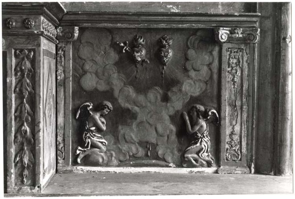 bas relief, retable de la Vierge 