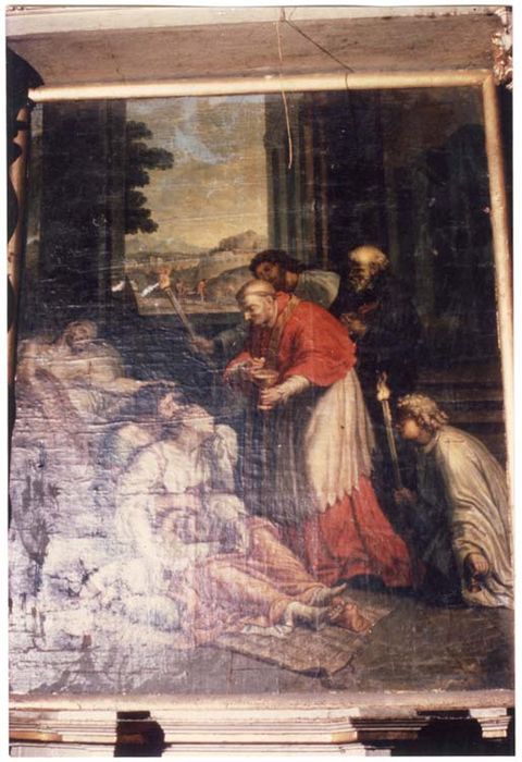 tableau : saint Charles Borromée et les pestiférés de Milan