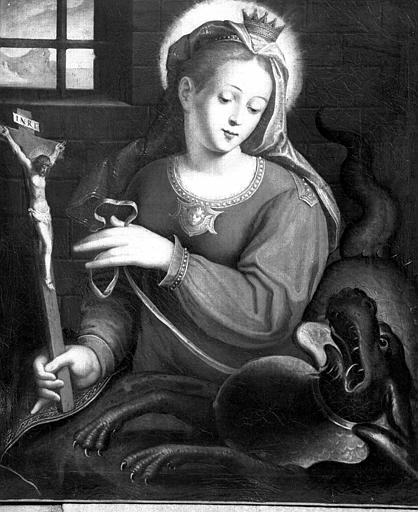 Sainte Marguerite, peinture sur toile