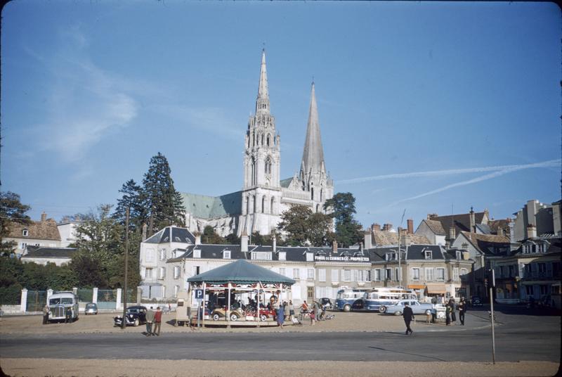 Ensemble nord-ouest vu de la place Châtelet, manège