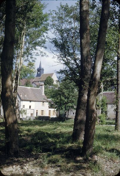 Moulin sur parc, clocher de l'église