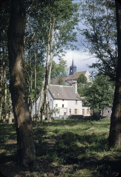 Moulin sur parc, clocher de l'église