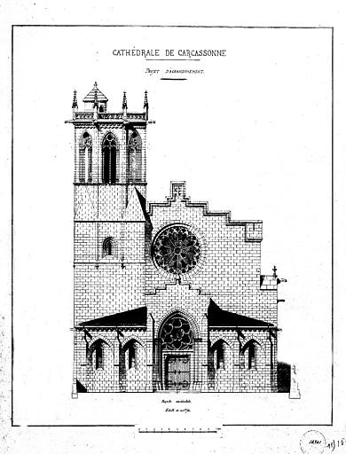 Projet d'agrandissement : Elévation de la façade ouest