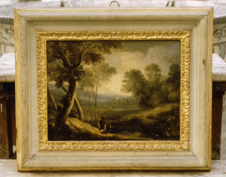 Tableau, cadre : Paysage de campagne