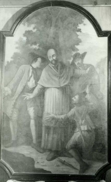 tableau, cadre : saint François de Sales et les trois voleurs - © Ministère de la Culture (France), Médiathèque du patrimoine et de la photographie, diffusion RMN-GP