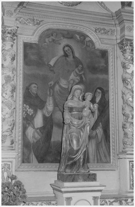 Autel de Notre-Dame-du-Rosaire, son retable et son tableau