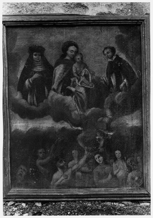 tableau : Vierge du Rosaire et les âmes du purgatoire