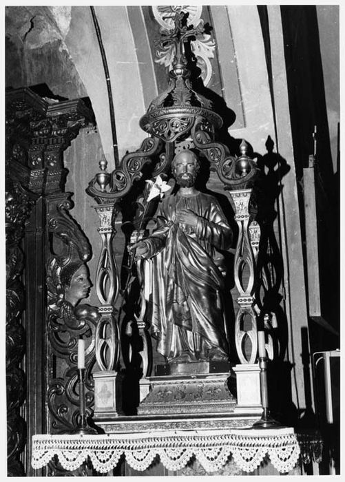 Statue et son dais : Saint Joseph