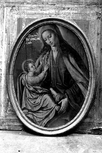 Vierge à l'Enfant, panneau peint