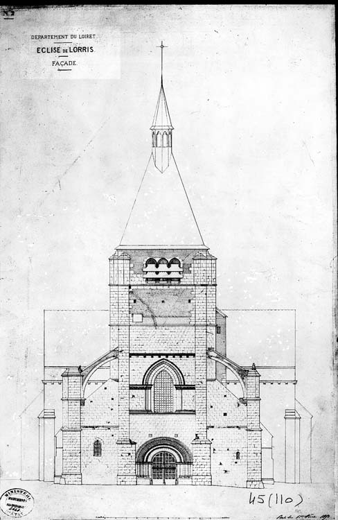 Plan d'élévation de la façade