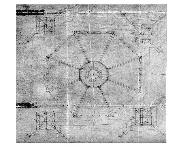 Projet d'achèvement de la flèche en fer fondu : Plan