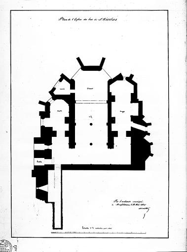 Plan de la crypte