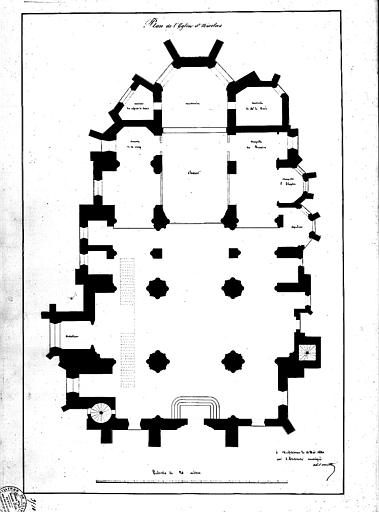 Plan de l'église