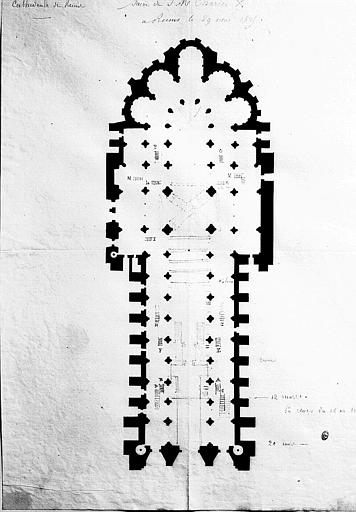 Plan d'ensemble à l'époque du sacre de Charles X