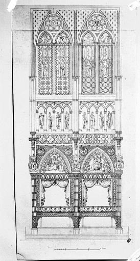 Projet de décor intérieur pour le sacre de Charles X