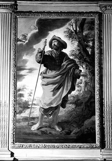 Peinture sur toile au-dessus de l'autel (chapelle d'Estampes de Valençay) : Saint Jacques le Majeur