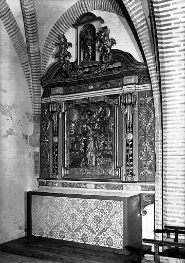 Retable en bois doré de l'Immaculée Conception (1e chapelle nord)