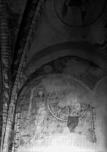 Peintures murales de la chapelle Sainte-Catherine (1e chapelle sud) : Martyre de sainte Catherine