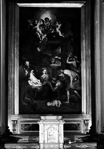 Adoration des Bergers, peinture sur toile du maître-autel