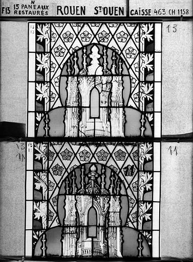 Panneau de vitrail, baie 13, panneau 13 11