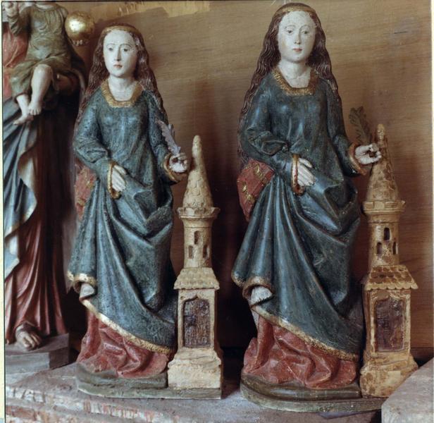 statuette : sainte Barbe (original et moulage) - © Ministère de la Culture (France), Médiathèque du patrimoine et de la photographie, tous droits réservés