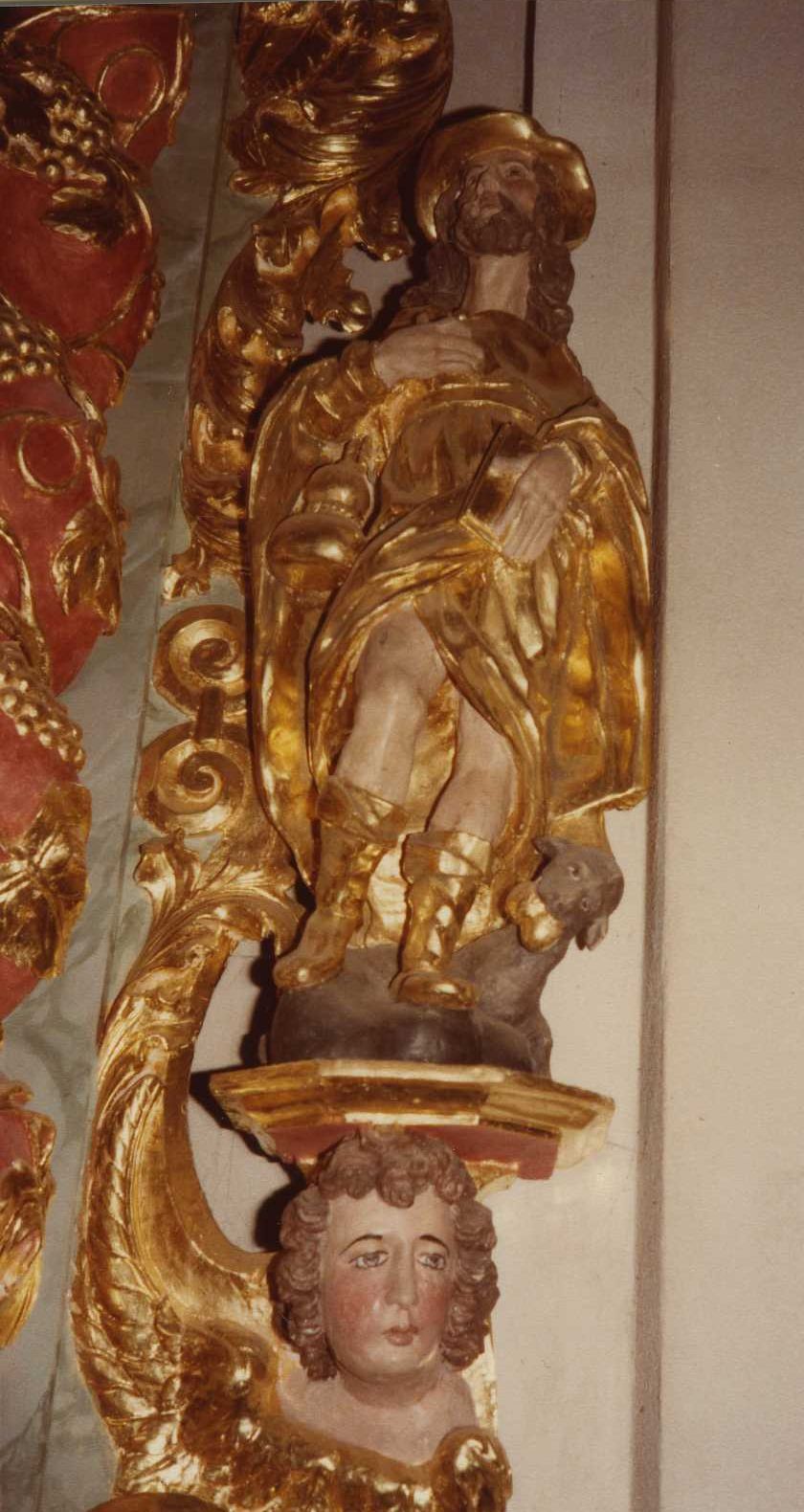 statue : saint Roch, vue générale