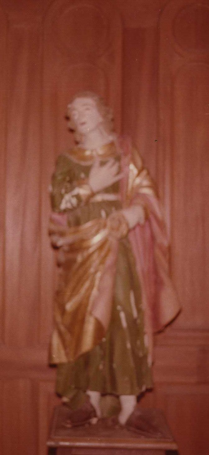 statue de poutre de gloire : Saint Jean, vue générale - © Ministère de la Culture (France), Médiathèque du patrimoine et de la photographie, diffusion RMN-GP