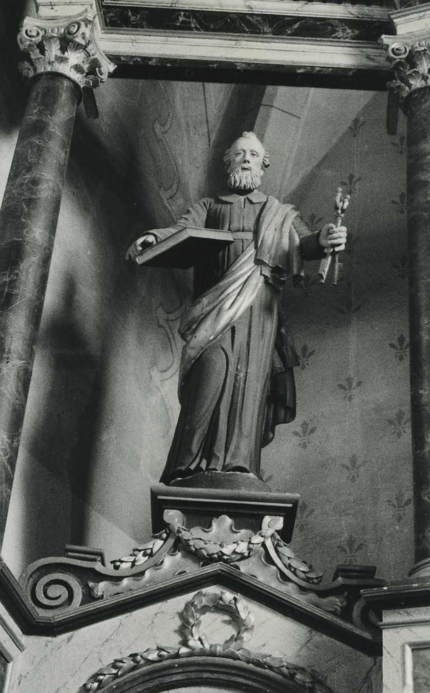 statue (statuette) : Saint Pierre, vue générale