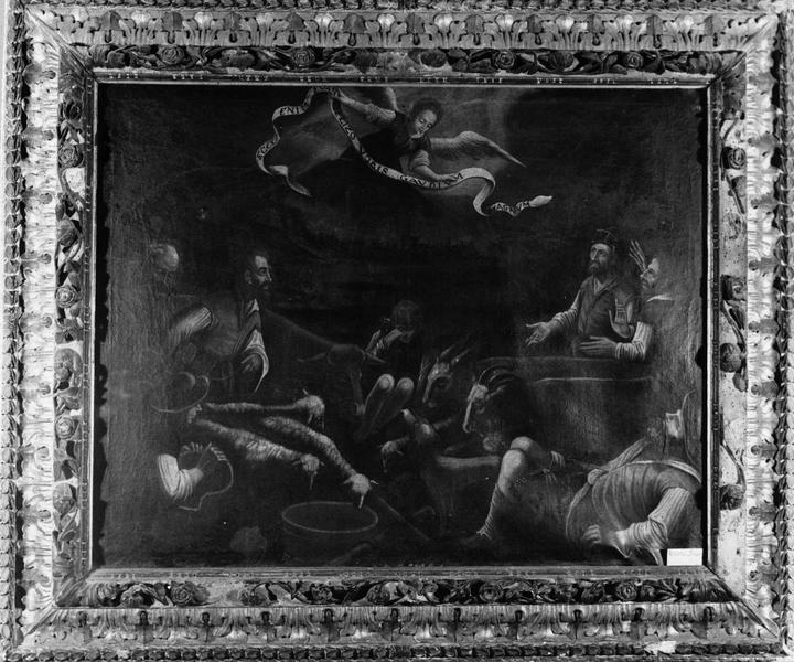 tableau, cadre : annonce aux bergers (l') - © Ministère de la Culture (France), Médiathèque du patrimoine et de la photographie (objets mobiliers), tous droits réservés