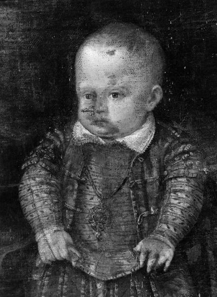 tableau : portrait représentant un prince de Mantoue enfant, détail - © Ministère de la Culture (France), Médiathèque du patrimoine et de la photographie (objets mobiliers), tous droits réservés