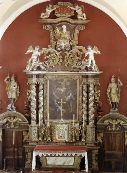 retable du maître-autel, tableau : résurrection (la)