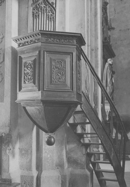 chaire à prêcher (cuve), vue générale de la cuve - © Ministère de la Culture (France), Médiathèque du patrimoine et de la photographie (objets mobiliers), tous droits réservés