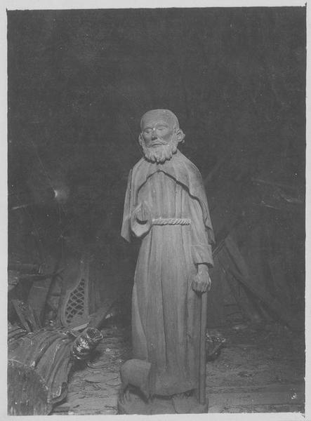 statue : saint Antoine, vue générale - © Ministère de la Culture (France), Médiathèque du patrimoine et de la photographie (objets mobiliers), tous droits réservés