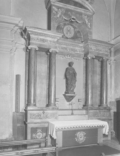 autel, retable du Sacré-Coeur, vue générale - © Ministère de la Culture (France), Médiathèque du patrimoine et de la photographie (objets mobiliers), tous droits réservés