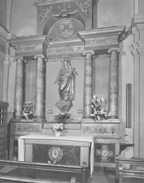 autel, retable de Notre-Dame-des-Gloires, vue générale - © Ministère de la Culture (France), Médiathèque du patrimoine et de la photographie (objets mobiliers), tous droits réservés