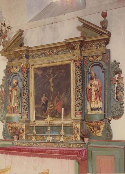 Autel, retable, tableau : autel dit de la Crucifixion