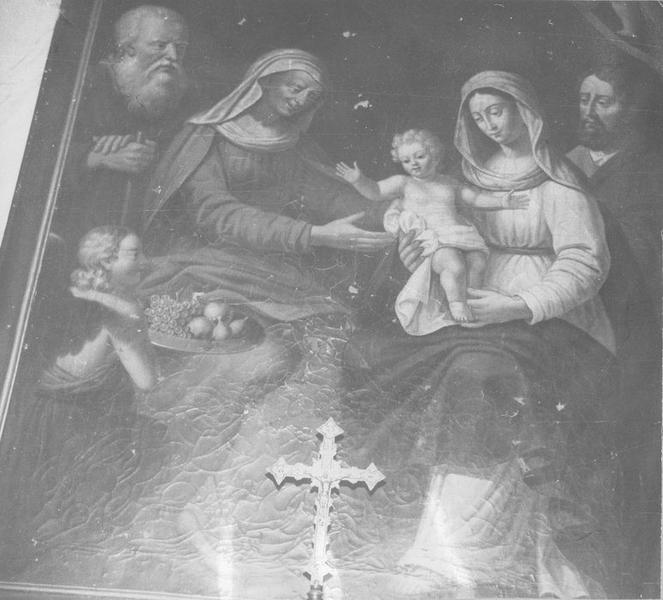 tableau : la Sainte Famille, vue partielle