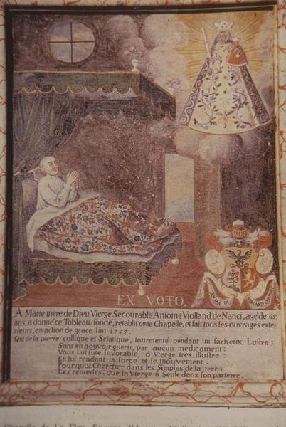 tableau ex-voto d'Antoine Viollud, marchand-migrant en Alsace, vue générale - © Ministère de la Culture (France), Médiathèque du patrimoine et de la photographie (objets mobiliers), tous droits réservés